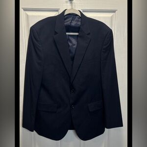 Pronto Moda Men's Navy Blue Modern Stretch Suit Jacket Size 42R Excellent